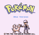 Pokemon Blue Title Screen